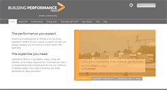 Desktop Screenshot of buildingperformanceteam.com