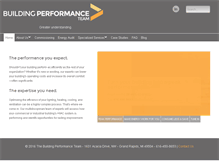 Tablet Screenshot of buildingperformanceteam.com